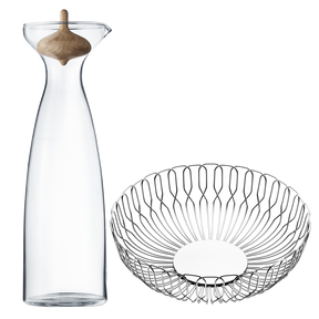 ALFREDO breadbasket and carafe