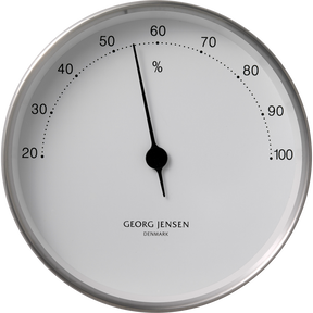 KOPPEL 10 cm hygrometer stainless steel with white dial