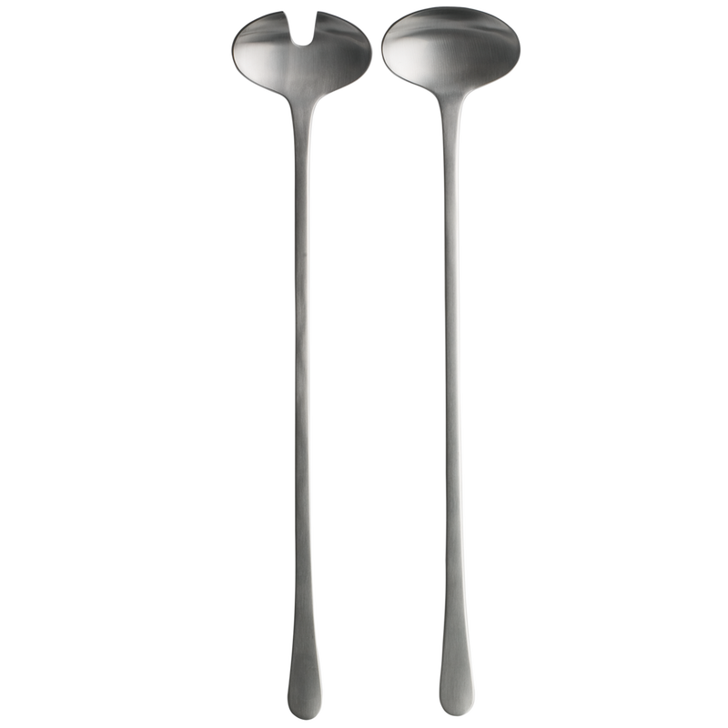 Copenhagen Matte Salad Servers I Georg Jensen Matte Salad Servers I Georg Jensen