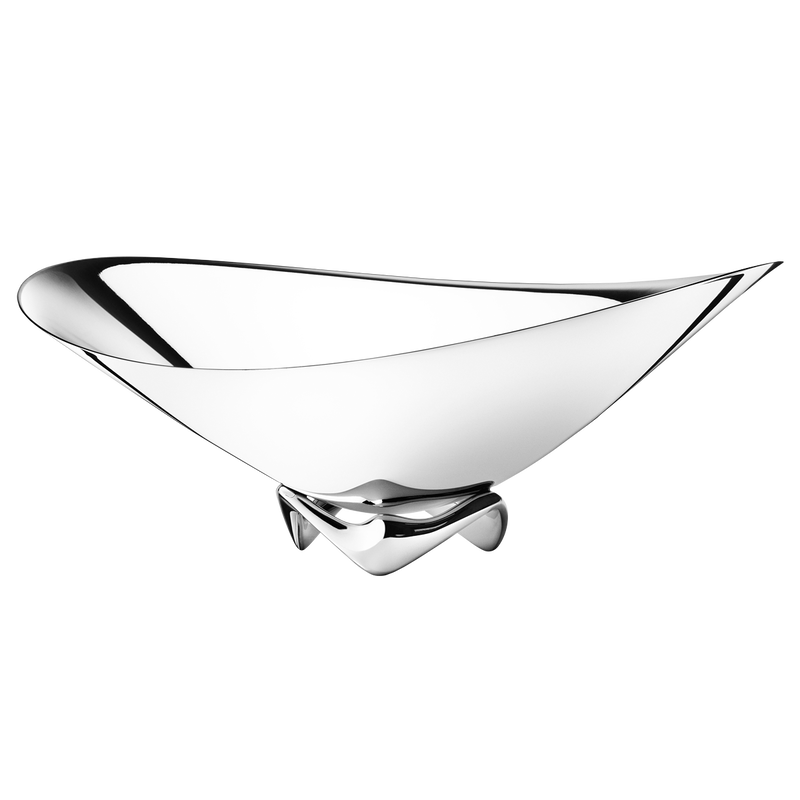 Acier Inoxydable 44,5/ x 41,5/ x 16,8/ cm Georg Jensen GJ 071667/ Henning Koppel Wave Saladier en Acier Inoxydable