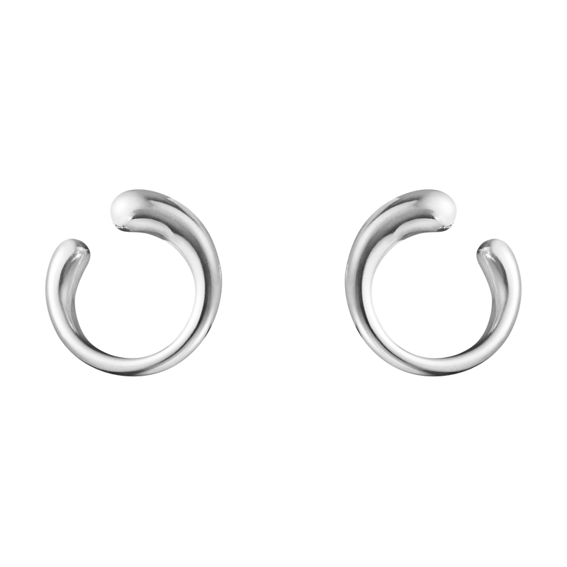 silver stud earring in sterling silver | Georg Jensen