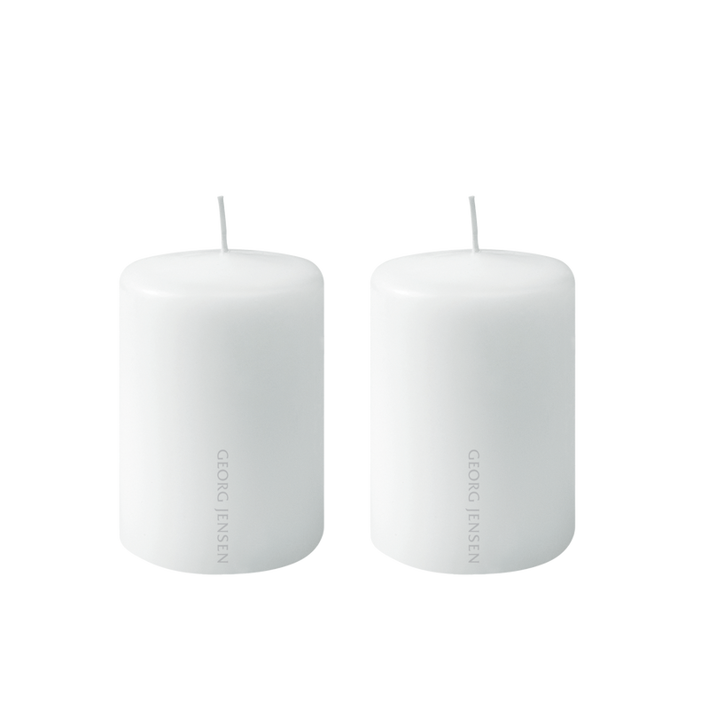 lungebetændelse ciffer Ideel Candle set Ø72 / H100 mm, 2 pcs. I Georg Jensen