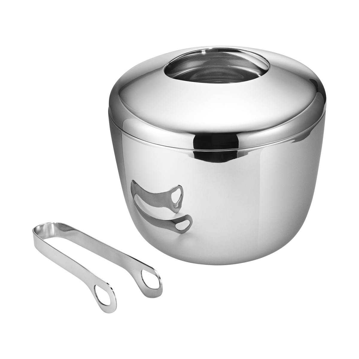 georg jensen ice bucket and tongs