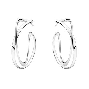 INFINITY earhoops - sterling silver, large