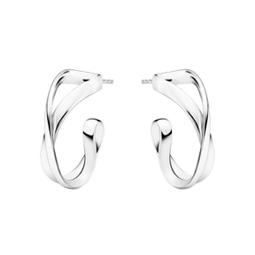 INFINITY earhoops - sterling silver, small