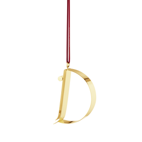 Letter Ornament, D