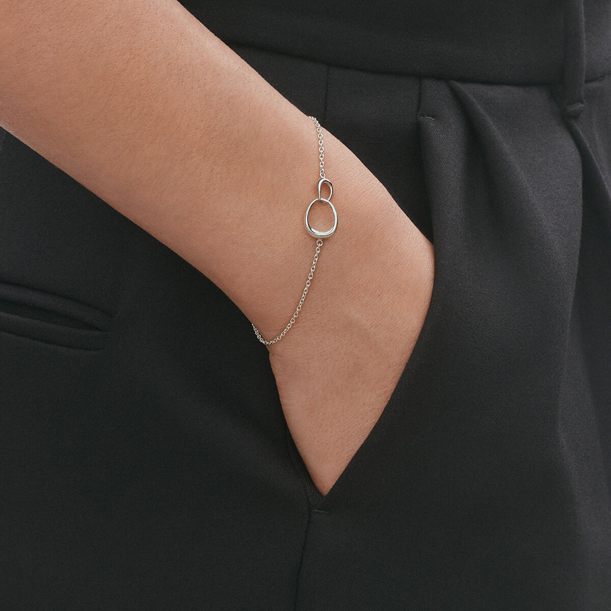   ジョージジェンセン OFFSPRING ブレスレット OFFSPRING mother and child bracelet in sterling silver