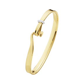 TORUN armring - 18 kt. guld med brillantslebne diamanter