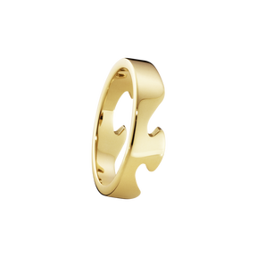 FUSION end ring - 18 kt. yellow gold