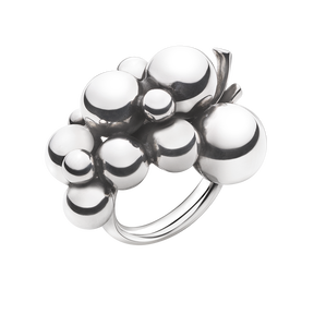 MOONLIGHT GRAPES ring - sterling silver, large