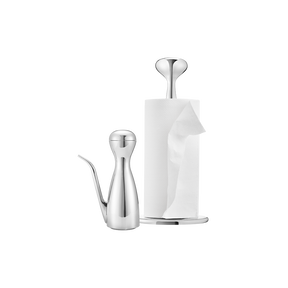 Alfredo Set: Oil Can and Kitchen Roll Holder