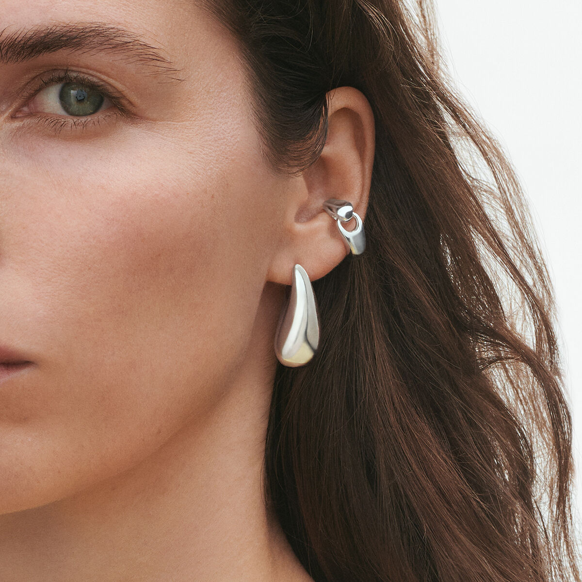 ジョージジェンセン　まとめて　カフス　ピアス　ヘマタイト　最終値下げ ジョージ ジェンセン リフレクト (GEORG JENSEN REFLECT) イヤーカフ