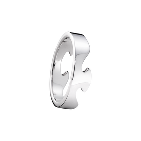 FUSION end ring - 18 kt. white gold