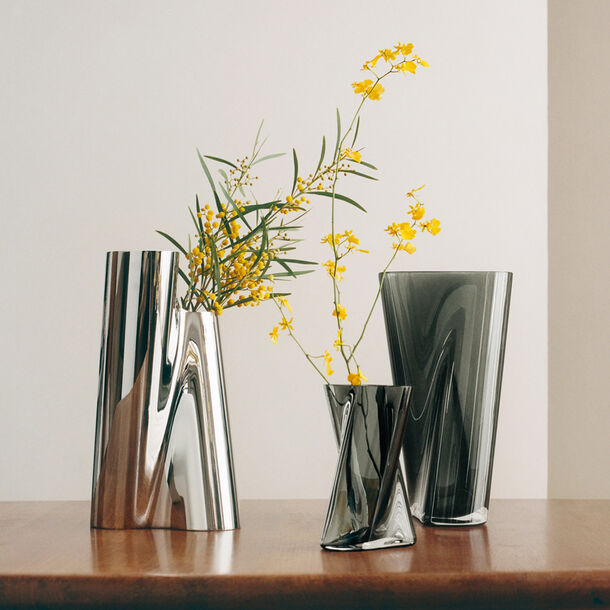 LITUUS Vase, Large, in stainless steel