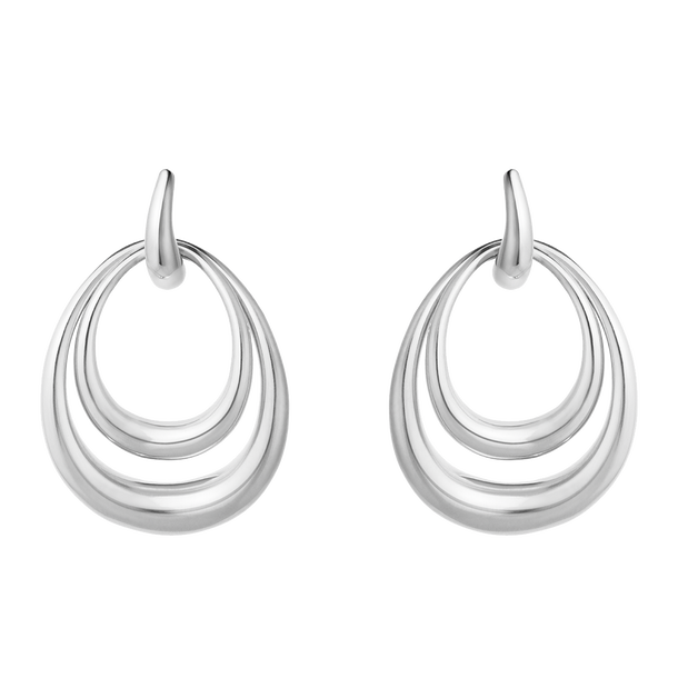 純銀 Sterling silver スターリングシルバー　ピアスドバスケット オフスプリング (Offspring) ピアス - スターリングシルバー (L)