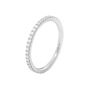 AURORA ring - 18 kt. white gold with brilliant cut diamonds