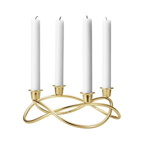 SEASON ljusstake, guldpl&auml;terad