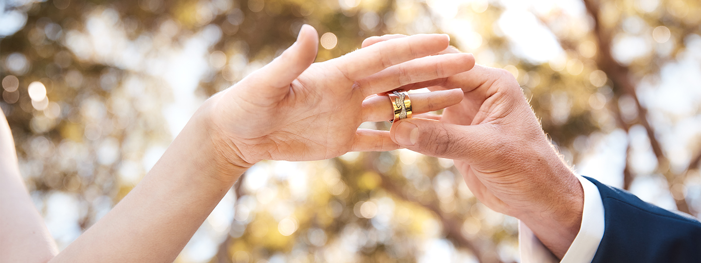 18 kt. yellow gold, sterling silver and diamonds ring combination from the Fusion collection inspired by Nina Koppel