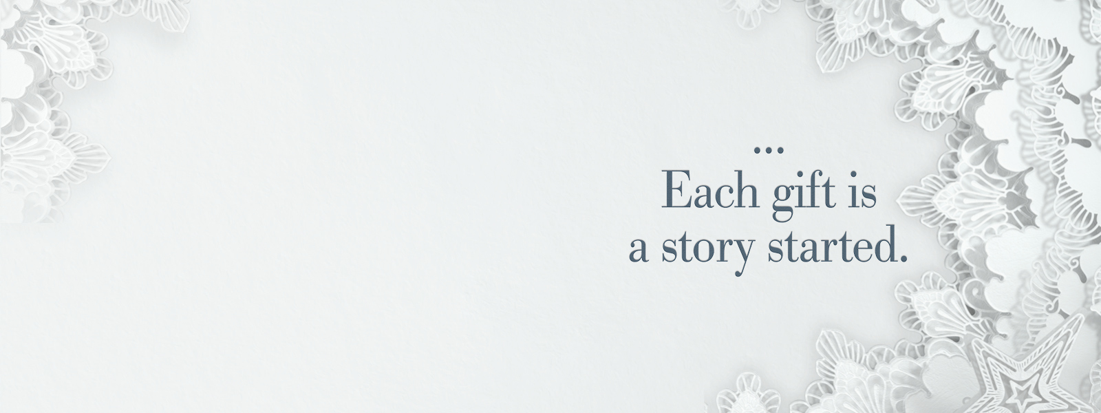 A story started campaign banner for Christmas 2021 at Georg Jensen