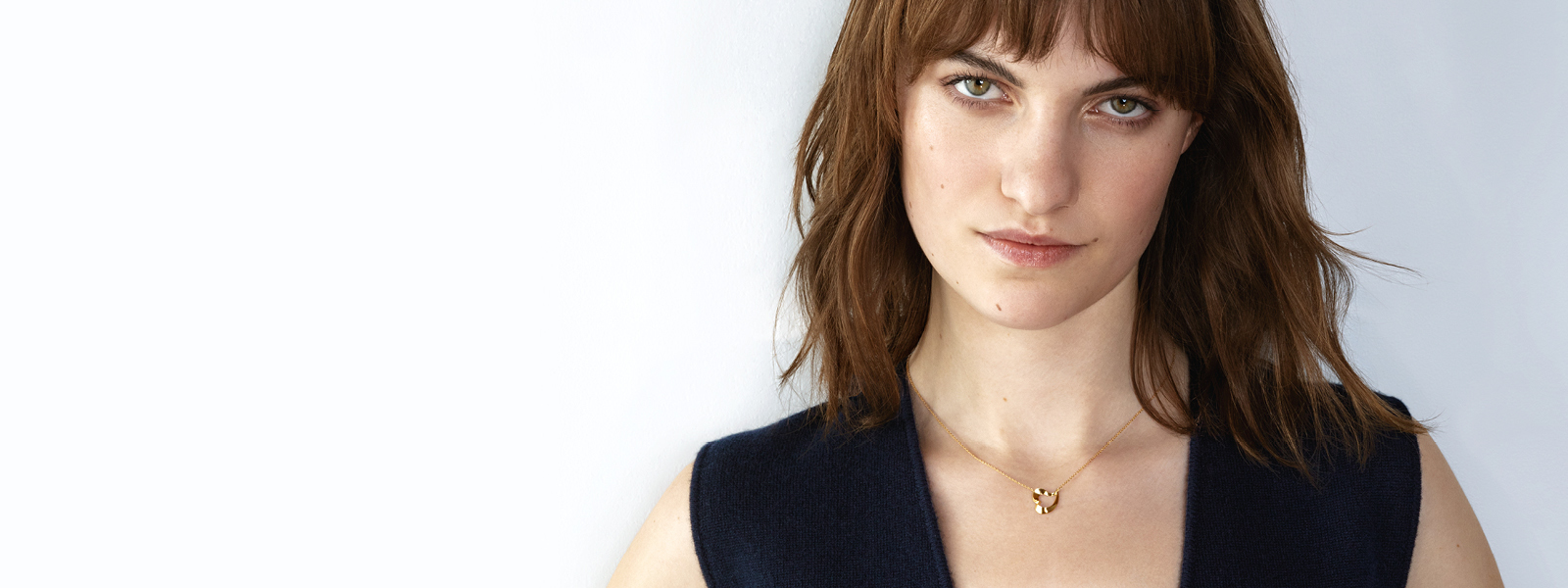 18 kt. yellow gold necklace from the Hearts collection designed by Jacqueline Rabun for Georg Jensen