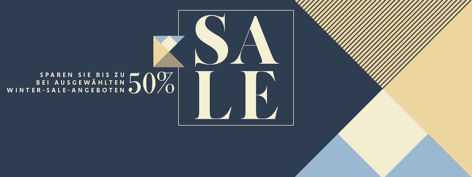 Winter Sale campaign 2020 banner Germany