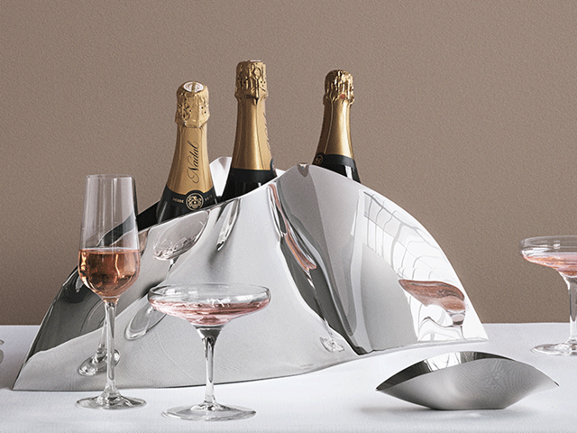 Indulgence grand champagne cooler and strawberry bowl