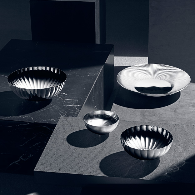 Georg Jensen Bernadotte collection designer bowl set stainless steel for home kitchen