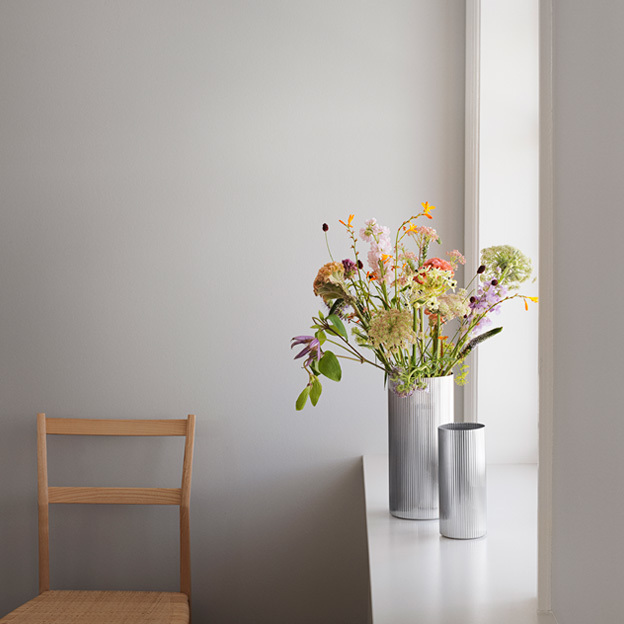 Georg Jensen Bernadotte collection design vase silver home decor
