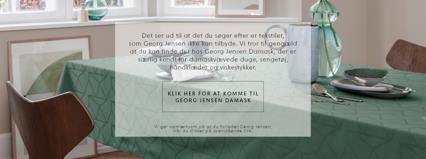 Georg Jensen Damask redirect page for customers searching for Damask