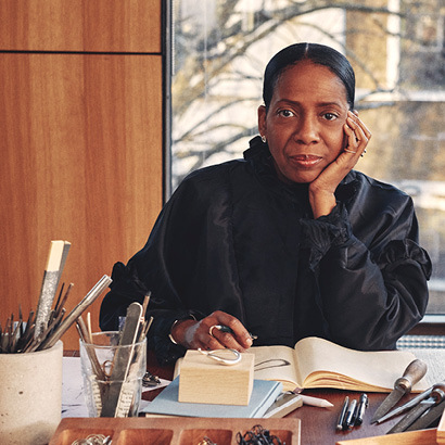American contemporary jewellery designer Jacqueline Rabun is an author of Cave, Mercy and Offspring collections