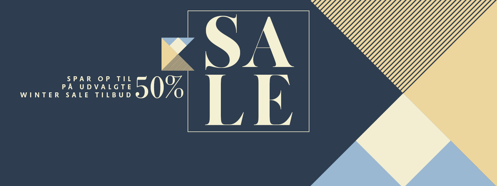 Winter Sale campaign 2020 banner Denmark