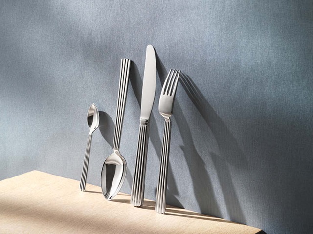 Bernadotte cutlery set in mirror polished stainless steel