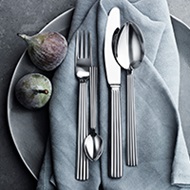 Knife, teaspoon, fork and spoon from the Bernadotte cutlery collection