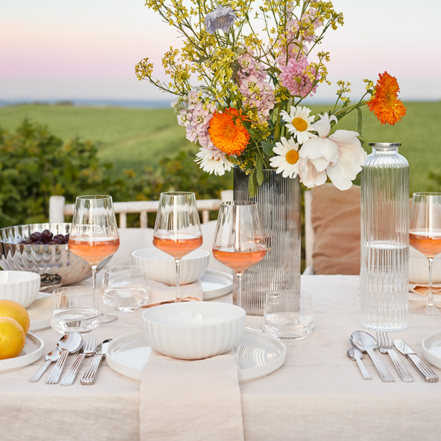 Tablesetting from the Bernadotte collection designed by Sigvard Bernadotte
