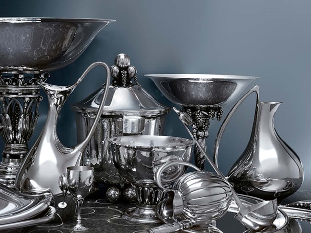 Explore the Georg Jensen Silversmith crafting silver hollowware