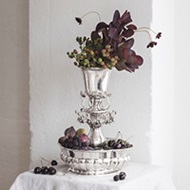 Jardinière no. 1505 handcrafted in sterling silver designed by Georg Jensen in 2020