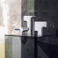 Fine sterling silver vases from the Nendo collection designed by Oki Sati