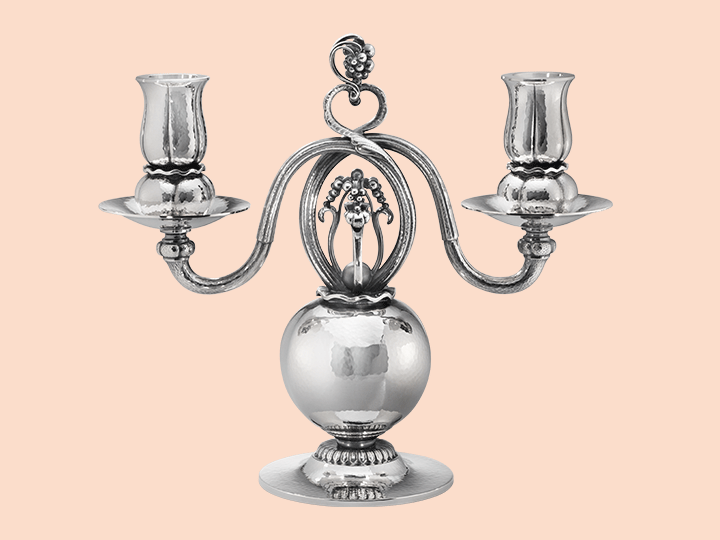 Silver candelabras, candle holders and candlesticks Jensen