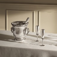 Handcrafted Fine Sterling Silver Champagne cooler from the Silver Grapes Masterpiece collection 2021 inspired by Georg Jensen