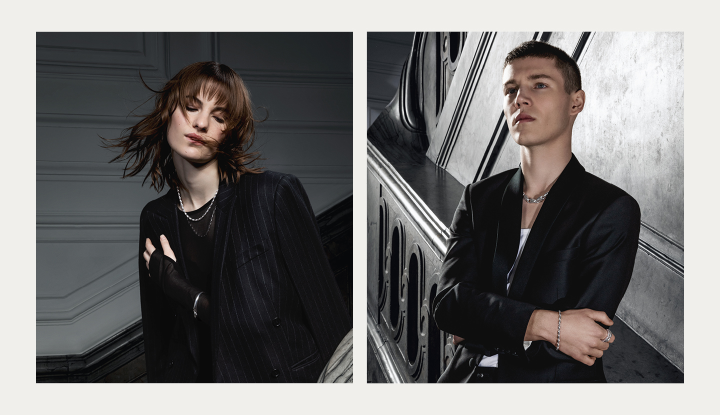 Earrings, rings, bracelets and necklaces from the Reflect collection from Georg Jensen