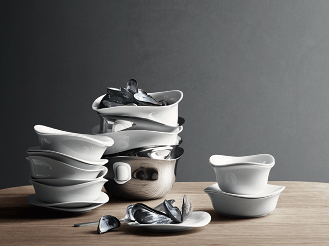 Georg Jensen Cobra skål medium porselen Georg Jensen Cobra skål medium porselen