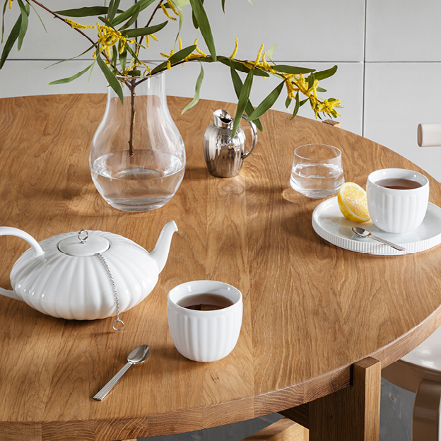 Thermo cups and teapot inspired by Sigvard Bernadotte for the Bernadotte collection at Georg Jensen