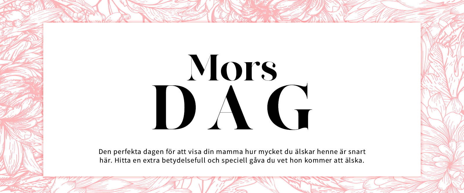 Swedish Mother's Day 2021 campaign banner