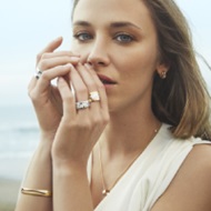 Fusion ring combinations on model designed by Georg Jensen