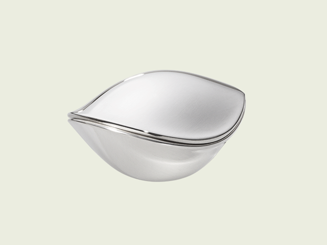 Sterlingsilber Blattform Ohrring mit Shell AE-1081-SH