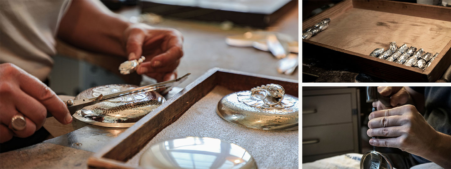 Art Nouveau and Art Deco Scandinavian Silver craftsmanship by the Danish company Georg Jensen est. 1904
