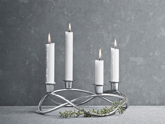 Image result for Modern metal advent wreath