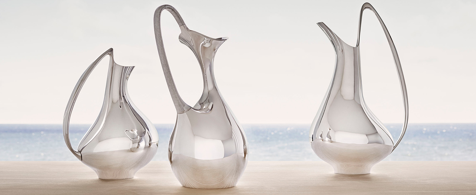 Georg Jensen Scandinavian design Koppel collection stainless steel pitcher"