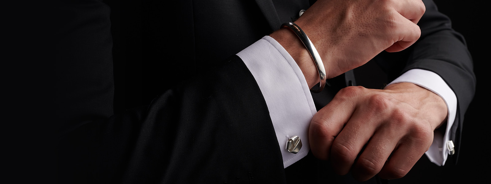 silver cufflinks