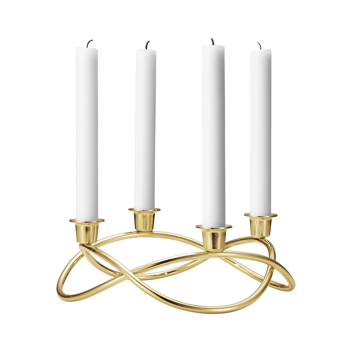 SEASON candleholder advent wreath gold plated Jensen